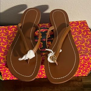 Brand new Tory Burch flip flops